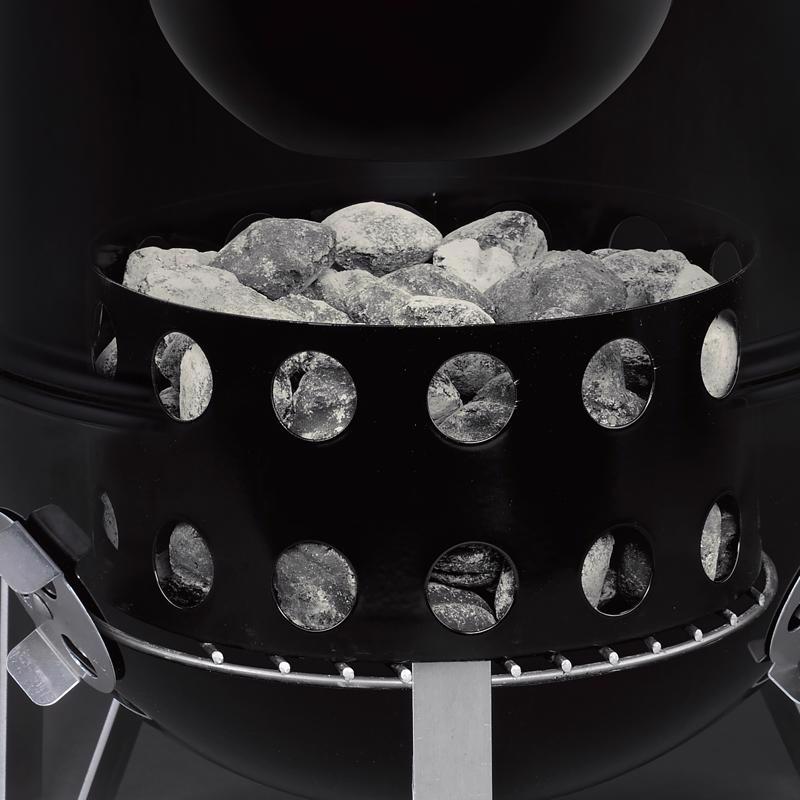 Weber Smokey Mountain Charcoal/Wood Bullet Smoker Black