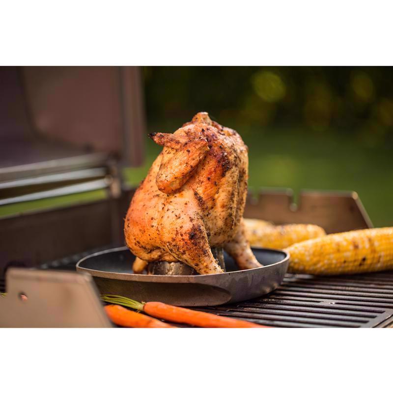 Weber Deluxe Steel Poultry Roaster 15.5 in. L X 12.3 in. W
