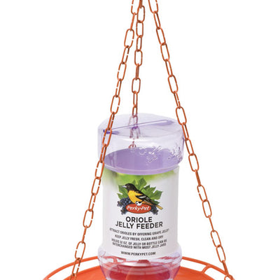 Perky-Pet Oriole 32 oz Metal/Plastic Jelly Feeder Nectar Bird Feeder 3 ports