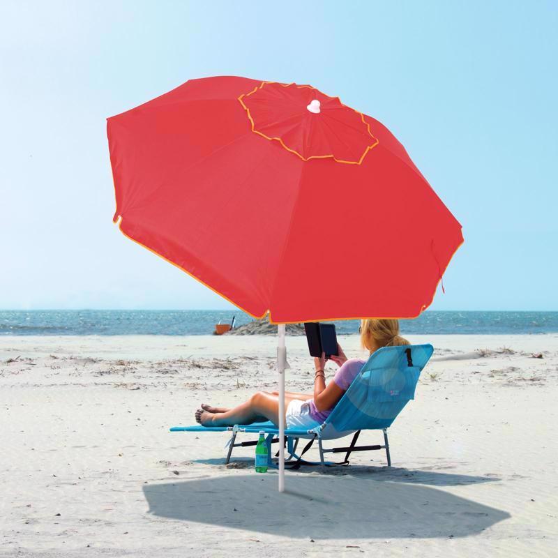 Rio 6.5 ft. Tiltable Assorted Beach Umbrella