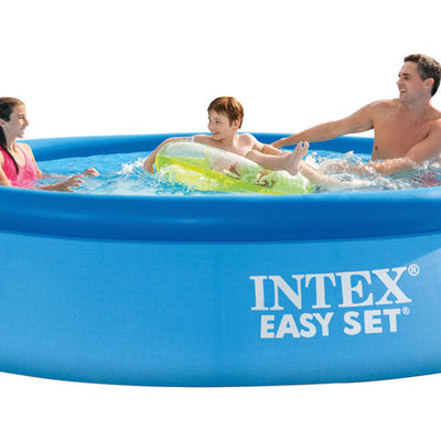 Intex 1018 gal Round Plastic Above Ground Pool 30 in. H X 10 ft. D