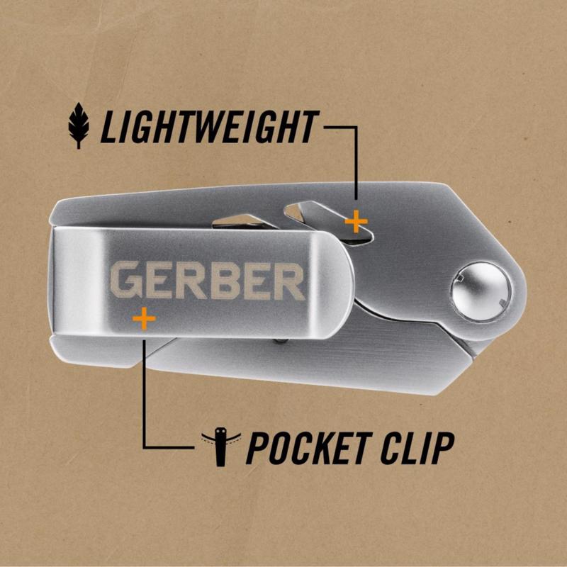 Gerber EAB Lite Silver Stainless Steel 5-6 in. Folding Knife