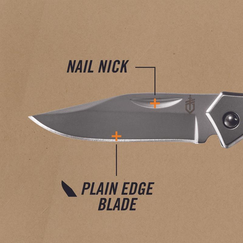 Gerber Paraframe Mini Silver High Carbon Stainless Steel 5-6 in. Knife