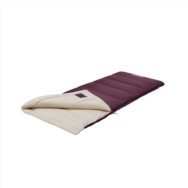 Coleman Autumn Glen Burgundy Sleeping Bag 2 in. H X 33 in. W X 75 in. L
