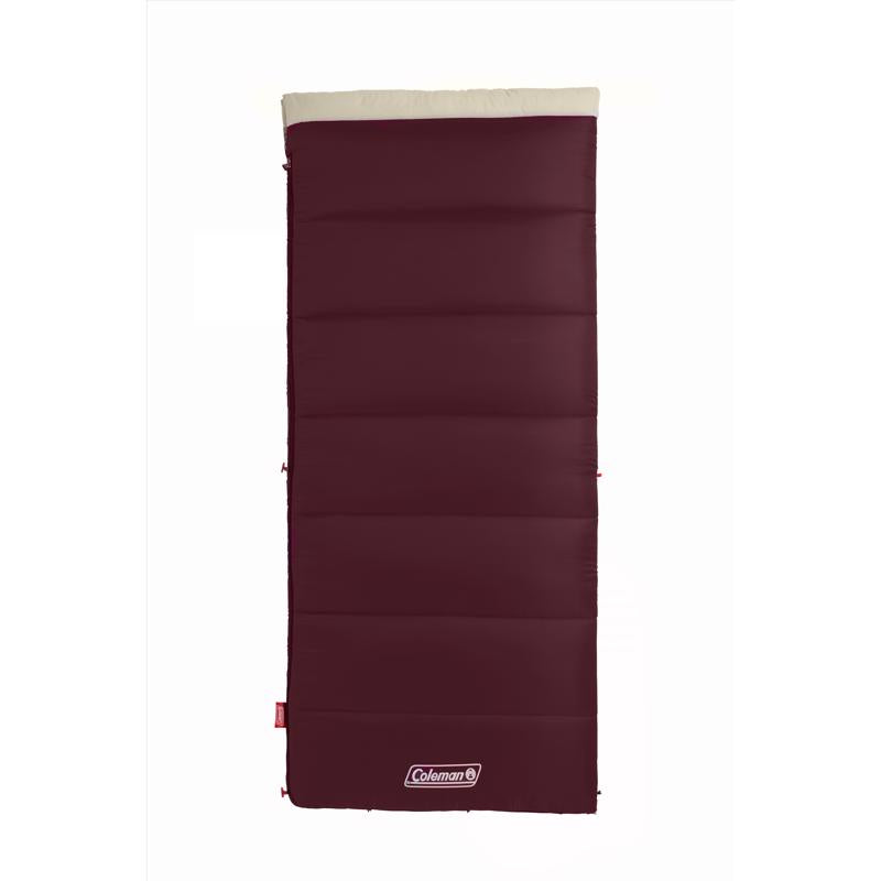 Coleman Autumn Glen Burgundy Sleeping Bag 2 in. H X 33 in. W X 75 in. L