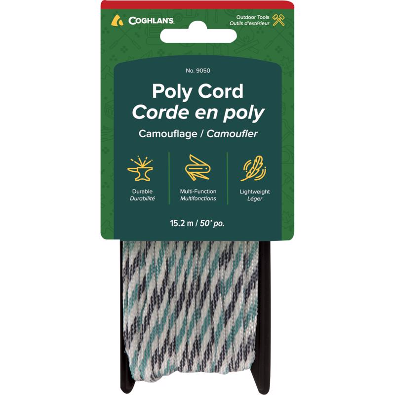 Coghlan's Camouflage Tent Cord 0.25 in. W X 50 ft. L