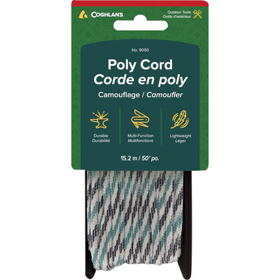 Coghlan's Camouflage Tent Cord 0.25 in. W X 50 ft. L