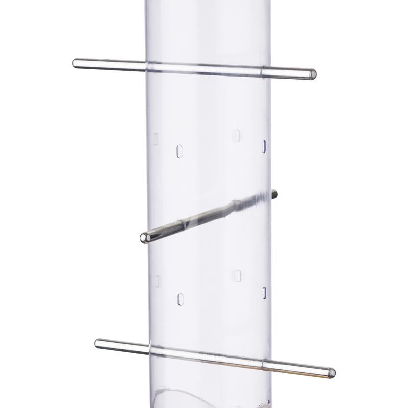 More Birds Finch 1.5 lb PVC/Steel Topsy Tails Tube Bird Feeder 8 ports