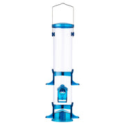 More Birds Songbird 2.5 qt Polycarbonate Large Tube Bird Feeder 6 ports