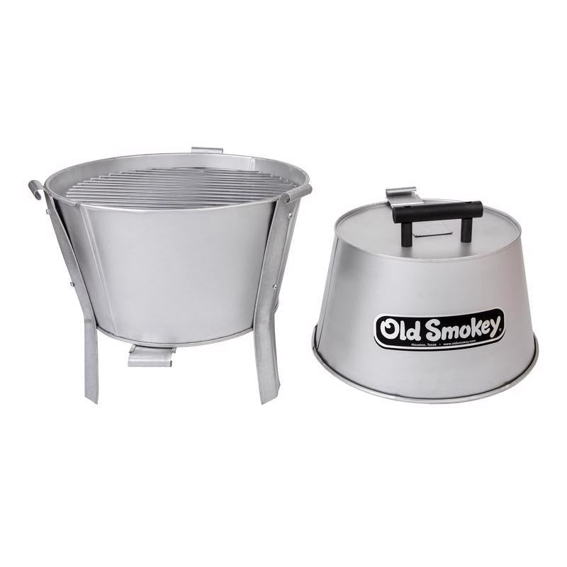 Old Smokey Products 17 in. Charcoal Grill Silver