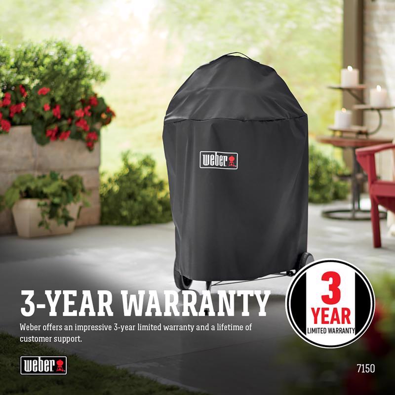 Weber Premium Black Grill Cover For 22" Charcoal Grills