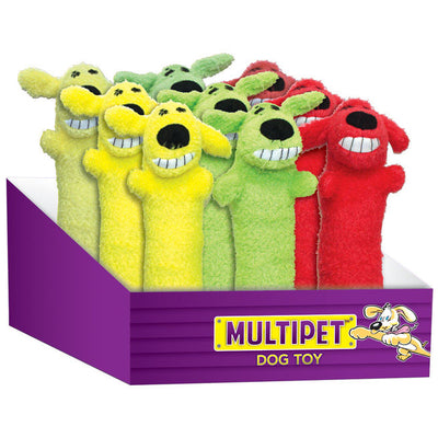 Multipet Loofa Assorted Plush Squeaker Dog Toy Large