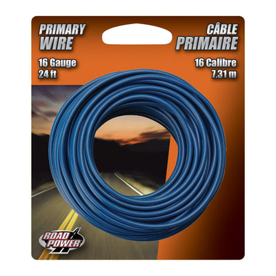Coleman Cable 24 ft. Stranded 16 Ga. Primary Wire Blue
