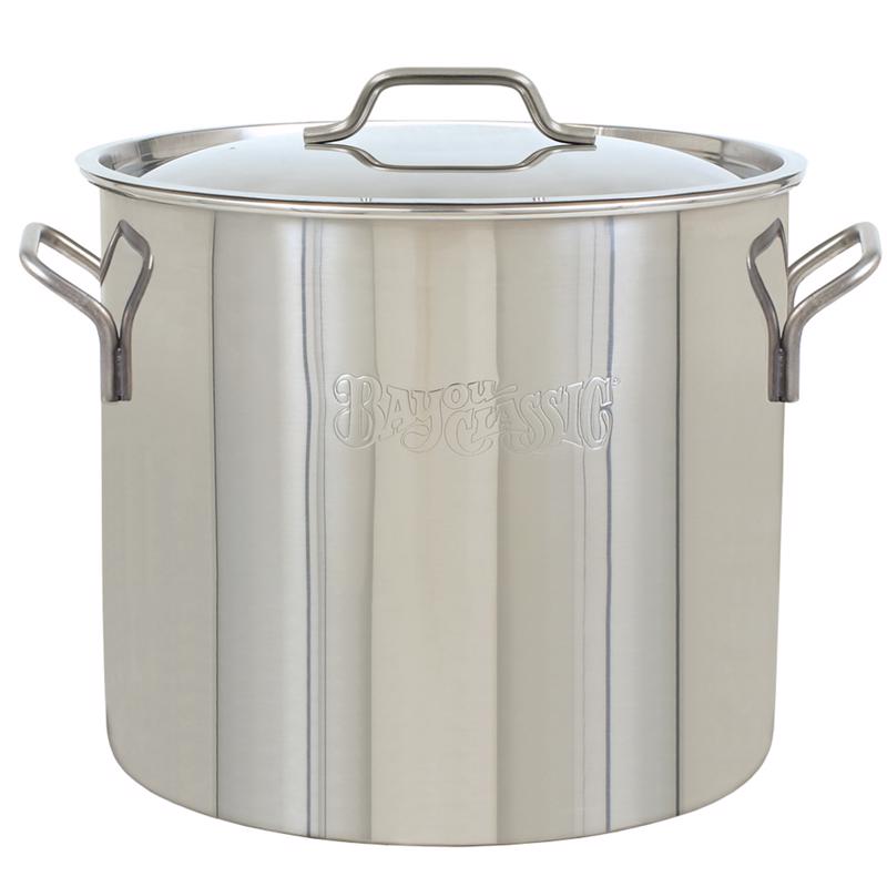 Bayou Classic Stainless Steel Grill Stockpot 40 qt 14.9 in. L X 14.9 in. W