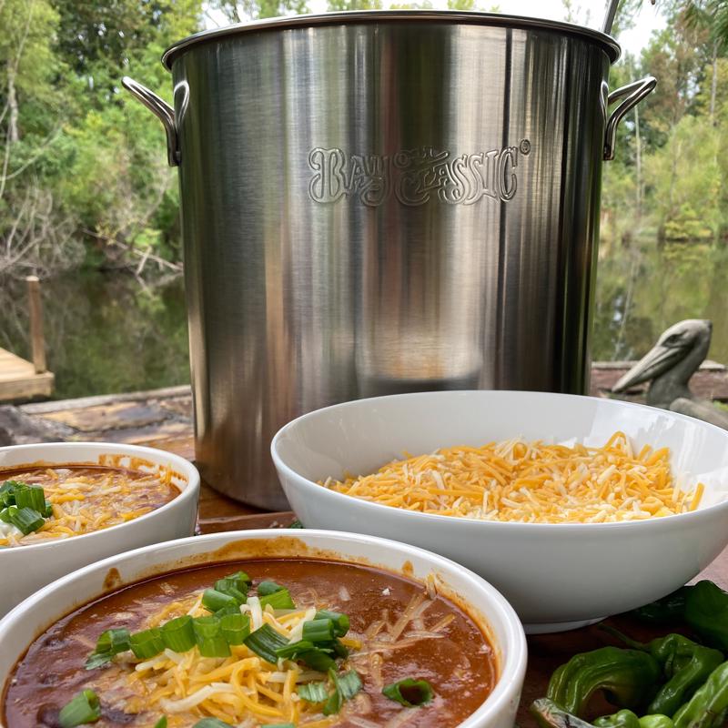 Bayou Classic Stainless Steel Grill Stockpot 40 qt 14.9 in. L X 14.9 in. W