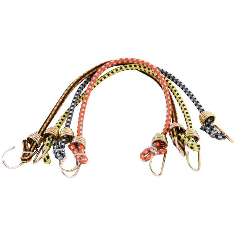 Keeper Assorted Bungee Cord 10 in. L X 0.16 in. 4 pk