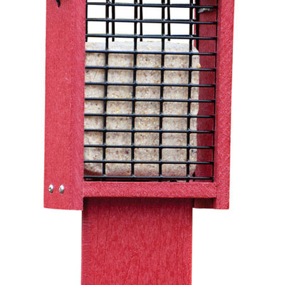 Woodlink Going Green Wild Bird 1 lb Plastic/Wire Tail-prop Suet Bird Feeder 2 ports