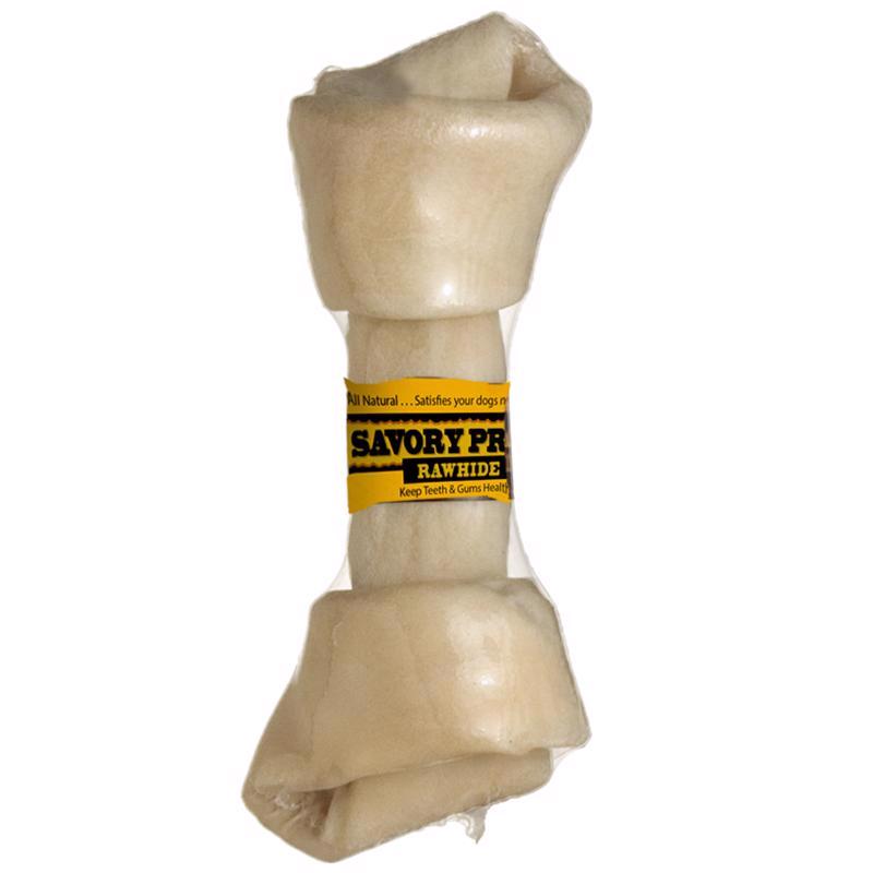 Savory Prime American Supreme Small Adult Knotted Bone Beef Rawhide 6-7 in. L