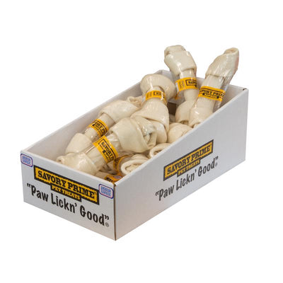Savory Prime American Supreme Large Adult Knotted Bone Beef Rawhide 8-9 in. L