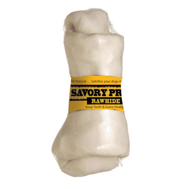 Savory Prime American Supreme Small Adult Knotted Bone Beef Rawhide 4-5 in. L