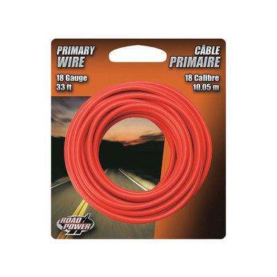 Coleman Cable 33 ft. 18 Ga. Primary Wire Red