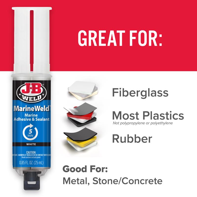 J-B Weld MarineWeld High Strength Marine Adhesive and Sealant Liquid 0.85 oz