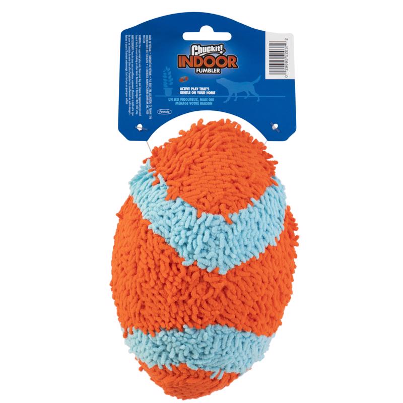 Chuckit! Multicolored Terrycloth Football Fumbler Football Dog Toy Medium
