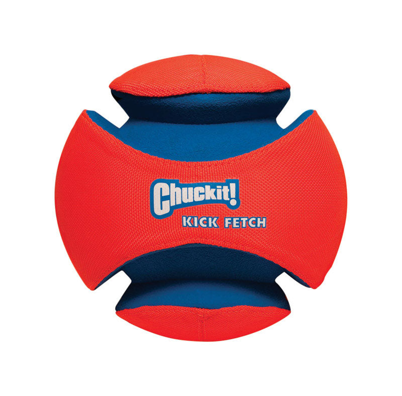 Chuckit! Blue/Orange Rubber Kick Fetch Ball Dog Toy Large