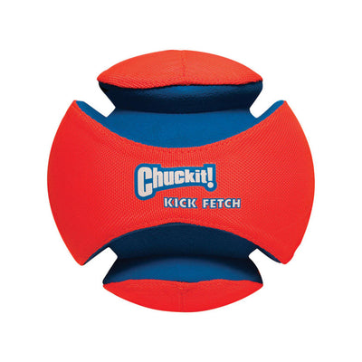 Chuckit! Blue/Orange Rubber Kick Fetch Ball Dog Toy Large