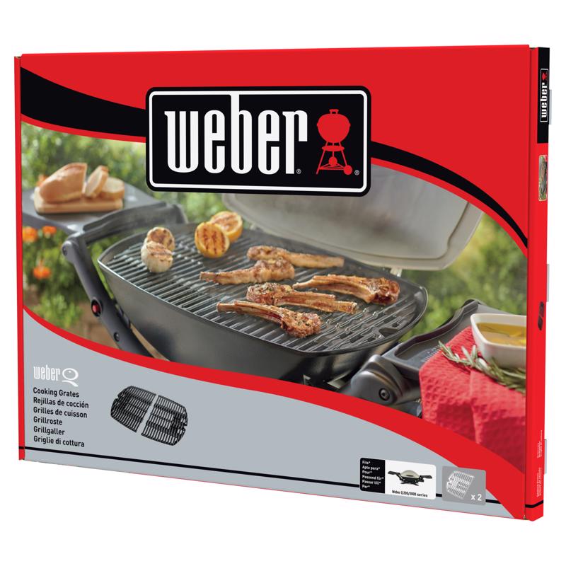 Weber Replacement PECI Q 200/2000 Series Grill Grill Grate 21.5 in. L X 15.3 in. W
