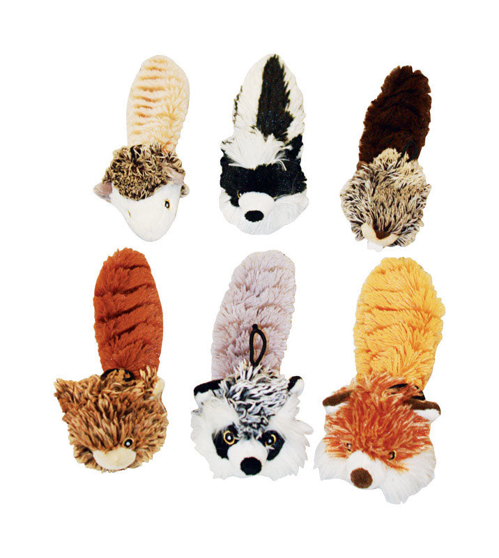 Multipet Bouncy Burrow Buddies Assorted Plush Assortment Dog Toy Medium