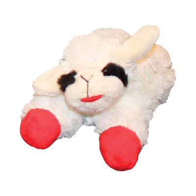 Multipet Lamb Chop Multicolored Plush Dog Toy Mini