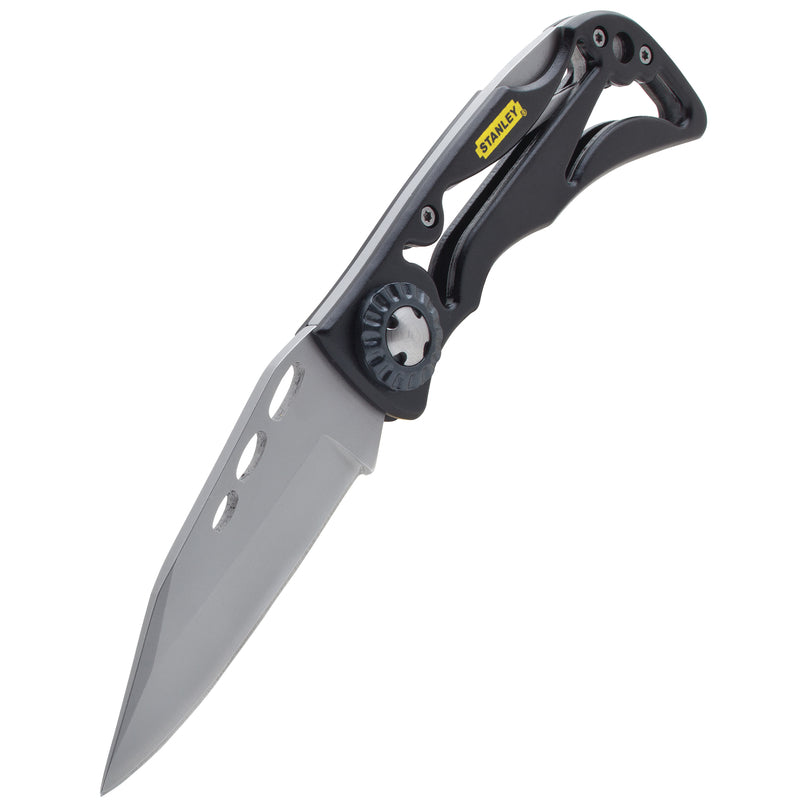 Stanley Skeleton Frame 7-1/4 in. Folding Pocket Knife Black/Gray