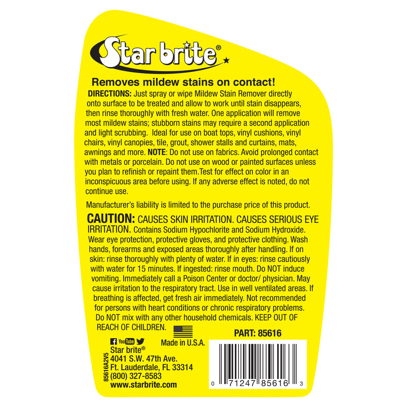 Star brite Mildew Stain Remover 22 oz