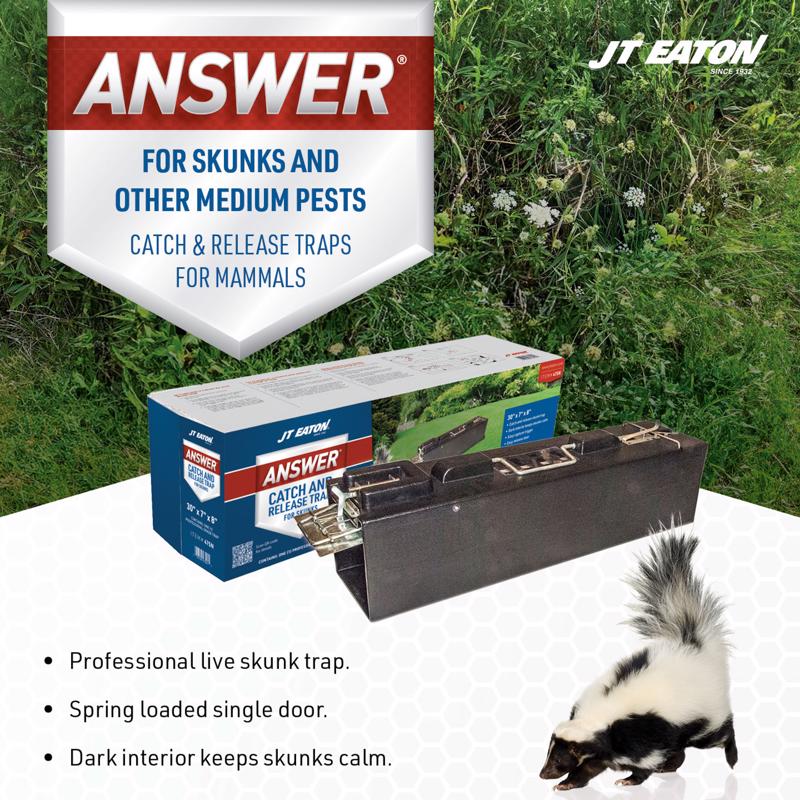 JT Eaton Answer Medium Live Catch Animal Trap For Skunks