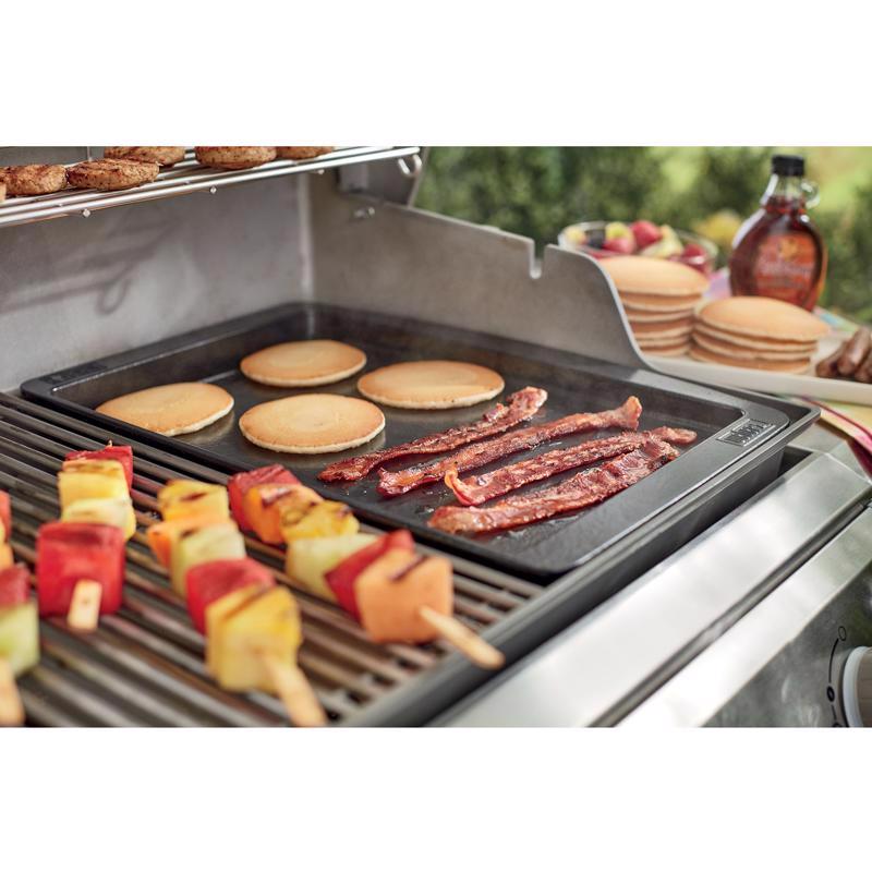 Weber Genesis Cast Iron/Porcelain Grill Top Griddle 18.9 in. L X 13.2 in. W