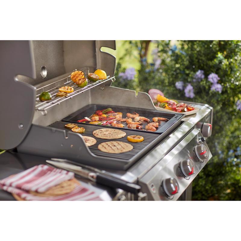 Weber Genesis Cast Iron/Porcelain Grill Top Griddle 18.9 in. L X 13.2 in. W