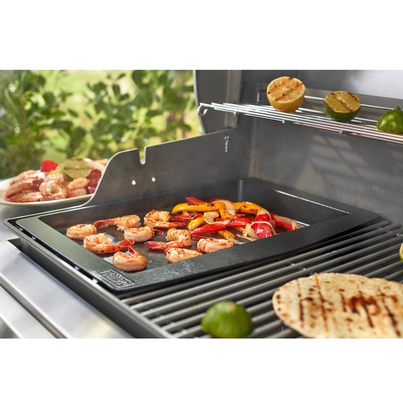 Weber Genesis Cast Iron/Porcelain Grill Top Griddle 18.9 in. L X 13.2 in. W