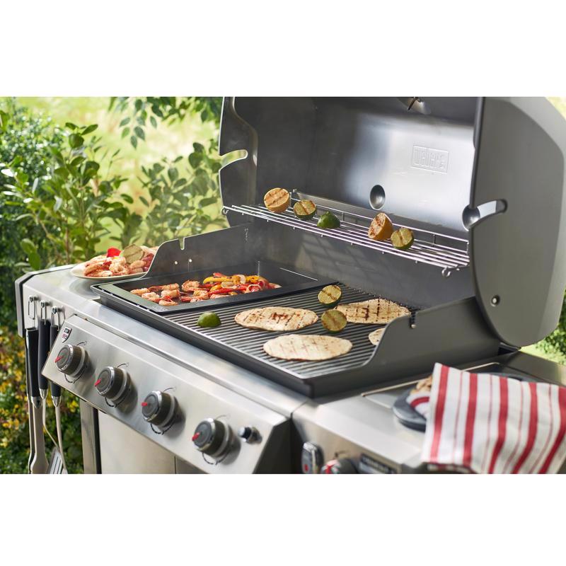 Weber Genesis Cast Iron/Porcelain Grill Top Griddle 18.9 in. L X 13.2 in. W