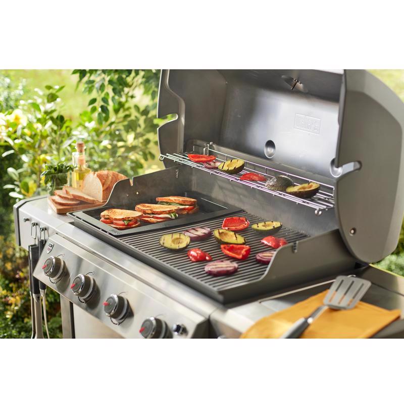 Weber Genesis Cast Iron/Porcelain Grill Top Griddle 18.9 in. L X 13.2 in. W
