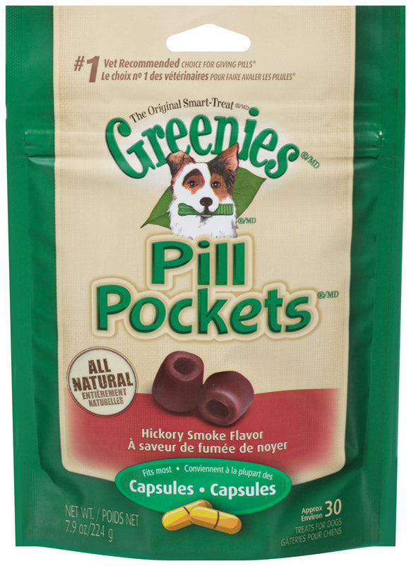 Greenies Hickory Smoke Pill Pockets For Dogs 7.9 oz