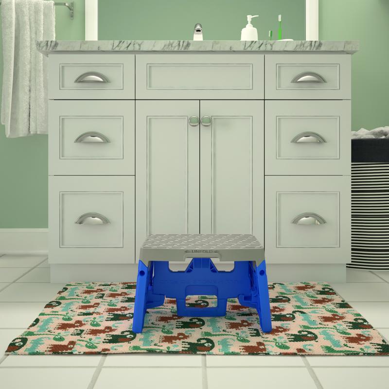 Cosco 8.46 in. H X 14.02 in. W X 9.84 in. D 300 lb. capacity 1 step Plastic Folding Step Stool