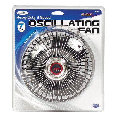Custom Accessories 12 V Black Oscillating Fan