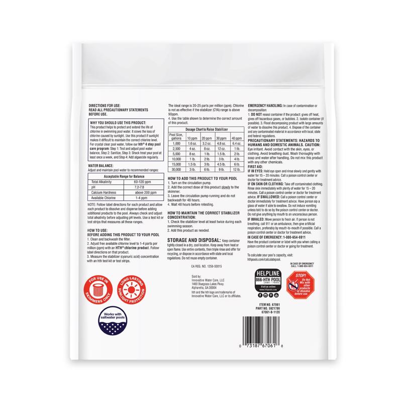 HTH Pool Care Granule Chlorine Stabilizer 4 lb