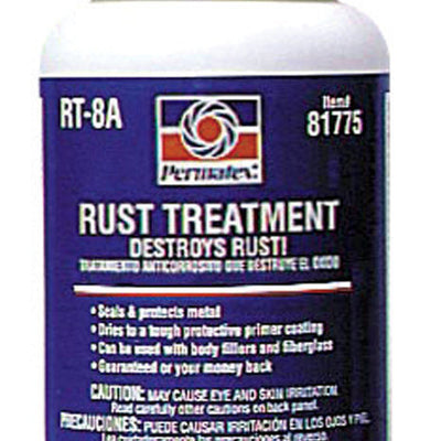 Permatex Rust Treatment White Latex Primer 8 oz