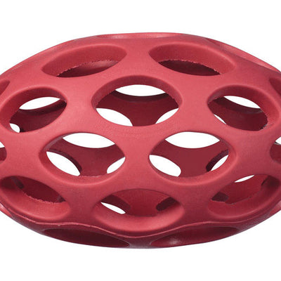 JW Pet Hol-ee Assorted Rubber Football Dog Toy Medium