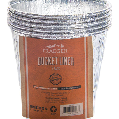 Traeger Aluminum Drip Bucket Liners 4.33 in. L X 5 in. W For Traeger Tailgater, Bronson, Junior, Jun
