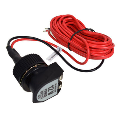 Custom Accessories 12 V Black/Red Socket For Universal