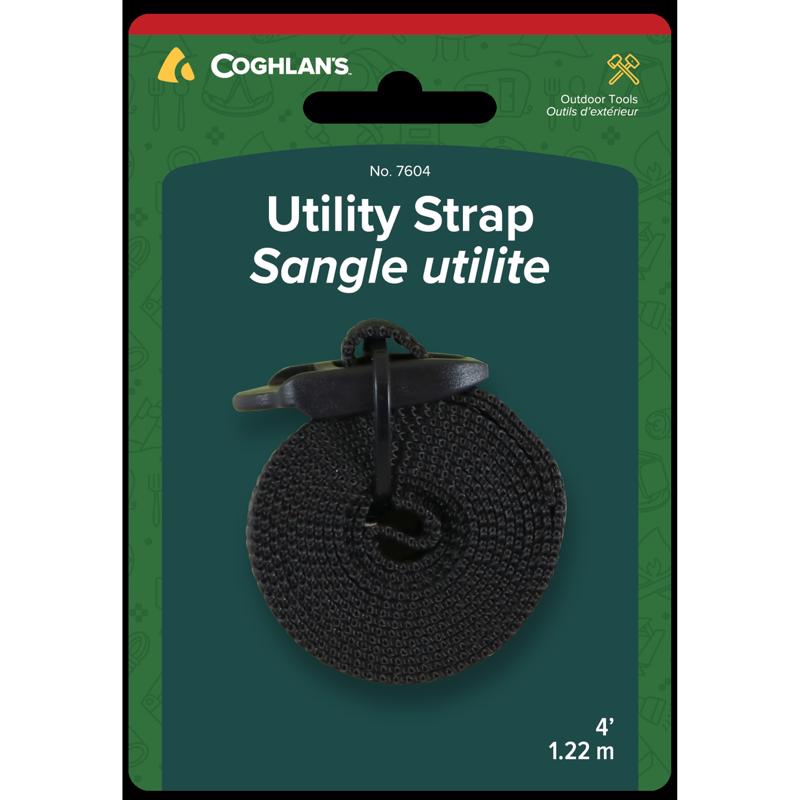 Coghlan's 1 in. W X 4 ft. L Black Utility Strap 1 lb