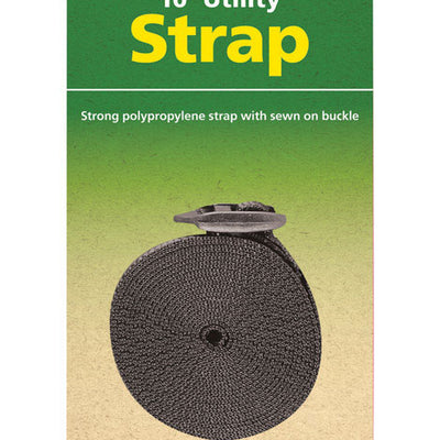Coghlan's 1 in. W X 10 ft. L Black Utility Strap 1 lb